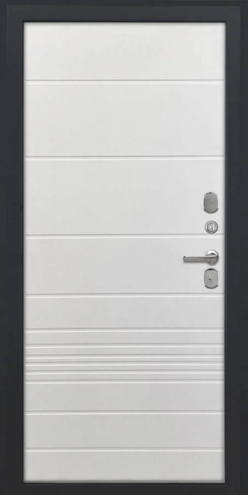 Входная дверь ДвериПРО L-Термо серебро ФЛ-700 (10мм, ясень белый) DPRO220622 внутренняя сторона